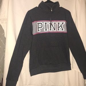 PINK half zip sweatshirt